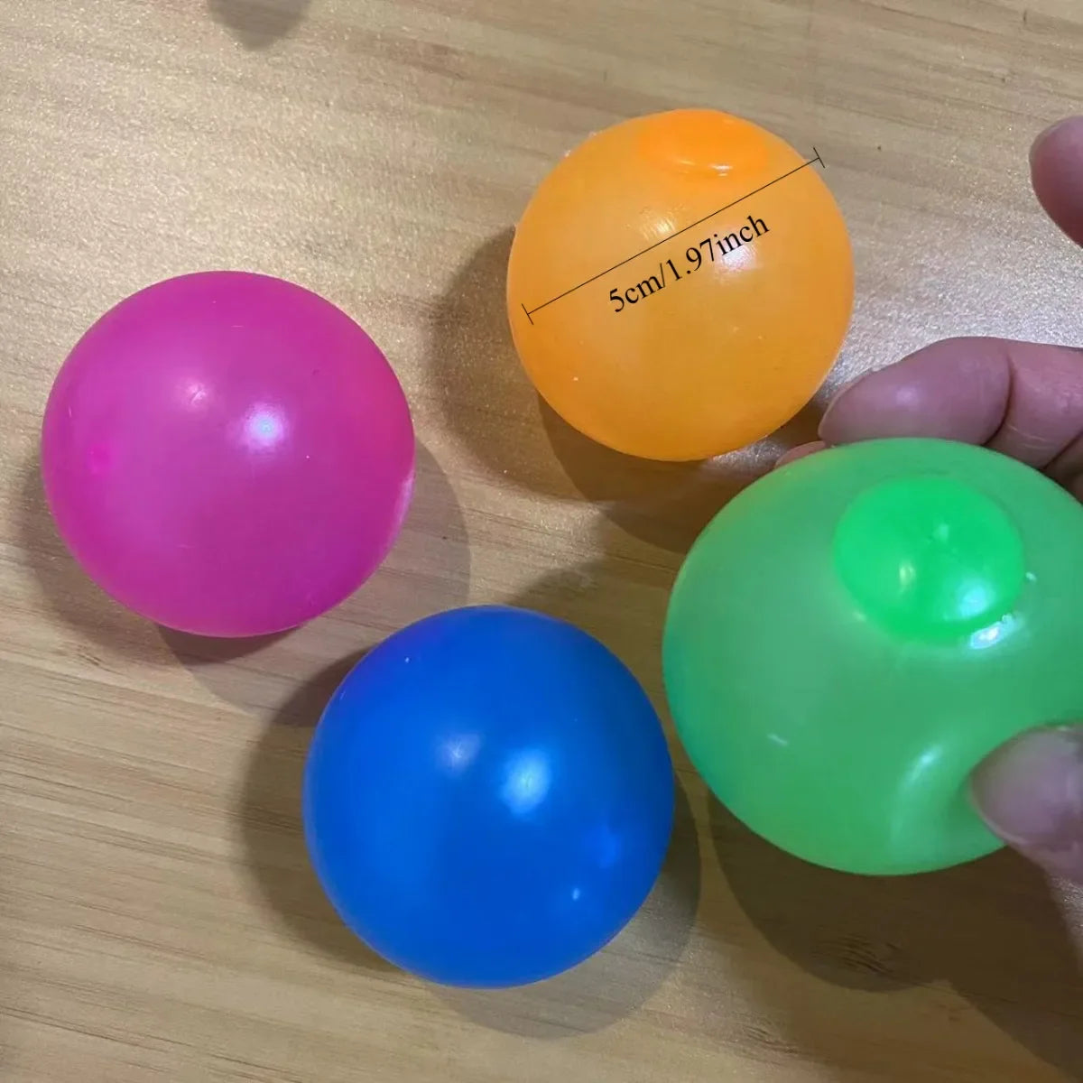 4pc Glow Stress Balls