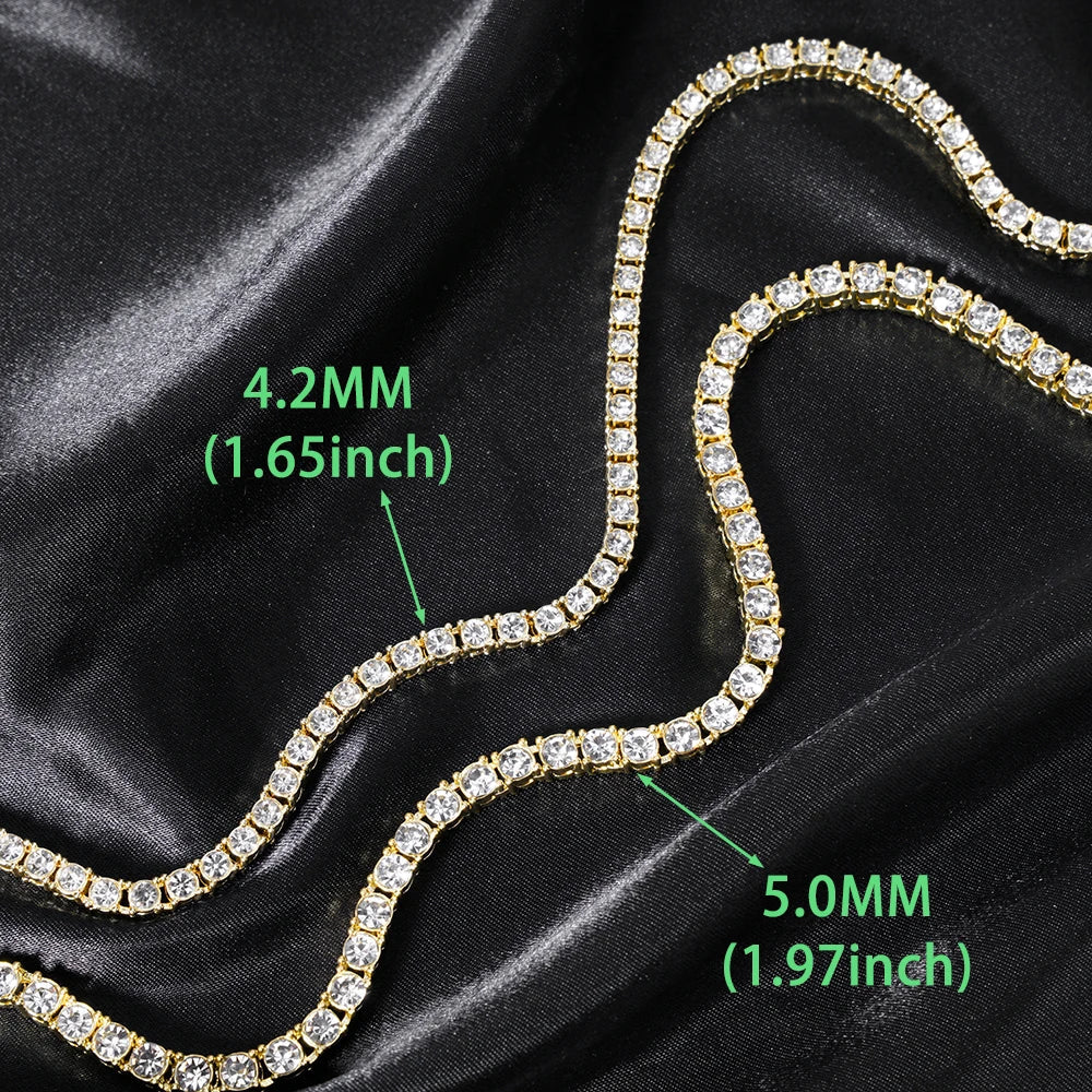 Tennis Chain Necklace & Bracelet