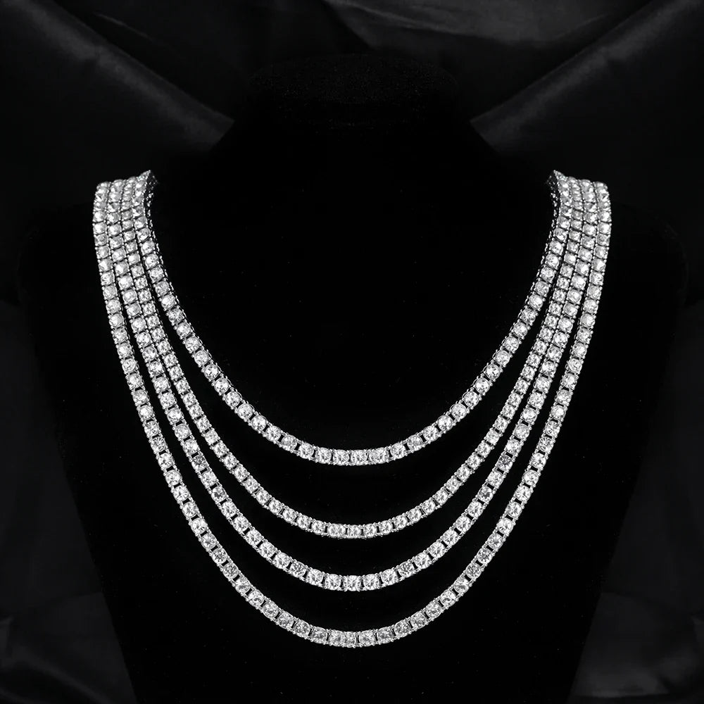 Tennis Chain Necklace & Bracelet