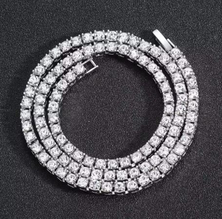 Tennis Chain Necklace & Bracelet